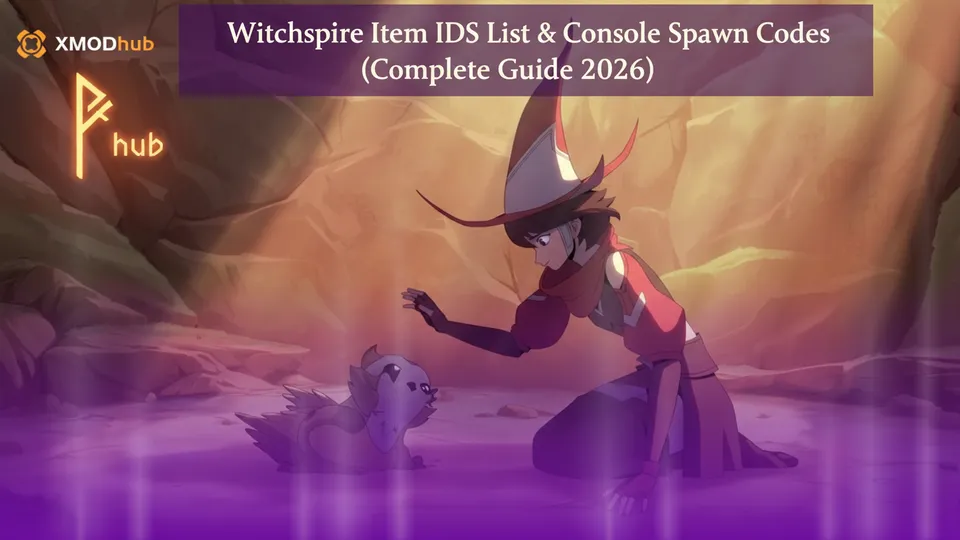 Witchspire item IDs and console spawn codes reference